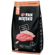 Sucha karma dla psów - Pan Mięsko Cielęcina z Indykiem M 20 kg - miniaturka - grafika 1