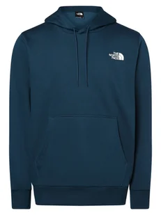 The North Face Męski sweter z kapturem Mężczyźni Bawełna niebieski jednolity, S - Swetry męskie - miniaturka - grafika 1