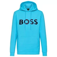 Koszulki męskie - BOSS Koszulka męska, Open Blue497, XL - miniaturka - grafika 1