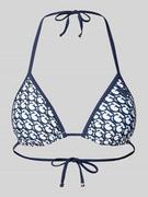 Stroje kąpielowe - Top bikini z nadrukiem z logo - miniaturka - grafika 1