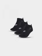 Skarpetki damskie - Damskie skarpetki treningowe (3-pack) 4F 4FWMM00UFSOF136 - czarne - miniaturka - grafika 1