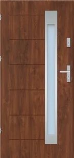 Drzwi zewnętrzne Arctic, 90 lewe, orzech - Drzwi zewnętrzne - miniaturka - grafika 1