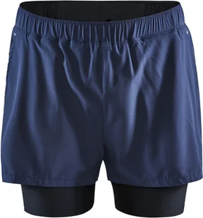 Craft ADV Essence Szorty 2-w-1 elastyczne Mężczyźni, niebieski M 2022 Legginsy do biegania - Spodnie sportowe męskie - miniaturka - grafika 1