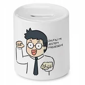 Skarbonki - Skarbonka Dla Detektywa na Urodziny na Prezent z Nadrukiem ze Zdjęciem + Opakowanie na prezent (wzór 02) - miniaturka - grafika 1