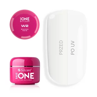 Silcare Base One Żel UV Bianco W2 Neve 30 g - Żele do paznokci - miniaturka - grafika 1