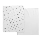 Prześcieradła dla dzieci - Prześcieradło do łóżeczka Next2me Panda szt - miniaturka - grafika 1