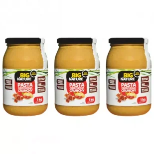 Big Nature Krem orzechowy crunchy zestaw 3 x 1 kg - Słodkie kremy i masła - miniaturka - grafika 1
