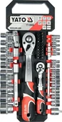 Klucze i nasadki - YATO ZESTAW KLUCZY 51el 1/2" / 1/4" - miniaturka - grafika 1