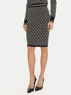Spódnice - Guess Spódnica ołówkowa Lise W4BD53 Z37K0 Czarny Slim Fit - miniaturka - grafika 1