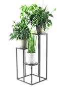 Kwietniki - Kwietnik Metalowy Stojak na cztery kwiaty METALLO 112cm szary LOFT KWL - miniaturka - grafika 1