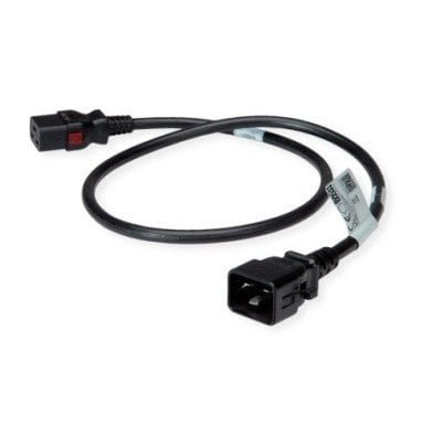 BACHMANN TwyLock C20-C19 1.0m czarny 16A, blokada po obu stronach