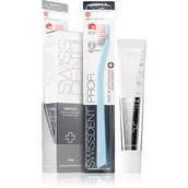 Pasty do zębów - Swissdent Gentle Whitening zestaw Pasta wybielająca 50 ml + Szczoteczka do zębów Profi Gentle Extra Soft 1 szt Light Blue unisex - miniaturka - grafika 1