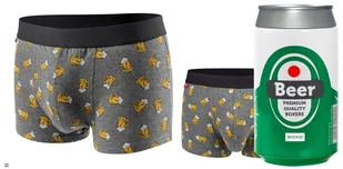 Soxo, Bokserki męskie piwo w puszce, rozm. L - Majtki męskie - miniaturka - grafika 1