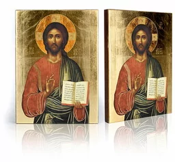 Ikona religijna Chrystus Pantokrator - Ikony i obrazy sakralne - miniaturka - grafika 1