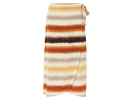 Spódnice - esmara® Spódnica kopertowa damska (beżowy/żółty/pomarańczowy, L (44/46)) - miniaturka - grafika 1
