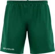 Spodnie sportowe męskie - Givova Spodenki krótkie treningowe piłkarskie Givova Capo zielone P018 0013 M - miniaturka - grafika 1