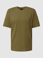 Koszulki męskie - T-shirt o luźnym kroju z nadrukiem z logo - miniaturka - grafika 1