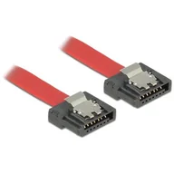 Kable komputerowe i do monitorów - Delock Przewód SATA FLEXI 6 Gb/s o dł. 20 cm, czerwony, metalowe zaciski 83833 - miniaturka - grafika 1