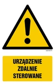 Tablice BHP - GF040 URZĄDZENIE ZDALNIE STEROWANE, KN - FOLIA PODŁOGOWA NIEŚWIECĄCA; (250X375MM) - miniaturka - grafika 1