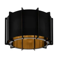 Oprawy, klosze i abażury - Lampa sufitowa PINETA Ø43 E27 - czarny/złoty - miniaturka - grafika 1