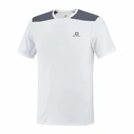 Koszulki sportowe damskie - Koszulka Salomon Outline White / Ebony - miniaturka - grafika 1
