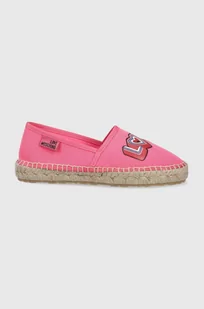 Love Moschino espadryle kolor różowy - Espadryle damskie - miniaturka - grafika 1