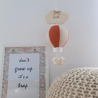 Karuzele dla niemowląt - Balon karuzela lniany rudy- dekoracja pokoju - miniaturka - grafika 1