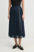 Spódnice - Joop! spódnica kolor granatowy midi rozkloszowana 30046657 - miniaturka - grafika 1