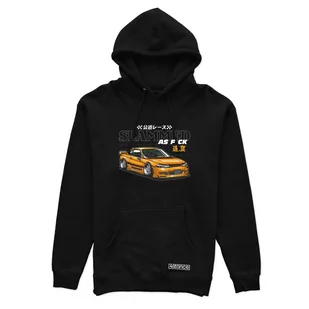 Czarna bluza z kapturem NISSAN SILVIA S15 SLAMMED-M - Odzież do sportów motorowych - miniaturka - grafika 1