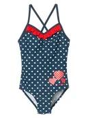 Stroje kąpielowe dla dziewczynek - Playshoes Strój kąpielowy w kolorze granatowym ze wzorem - miniaturka - grafika 1
