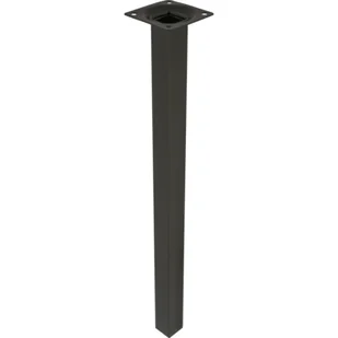 Noga meblowa kwadratowa 40 cm czarna - Zawiasy, okucia i inne akcesoria - miniaturka - grafika 1