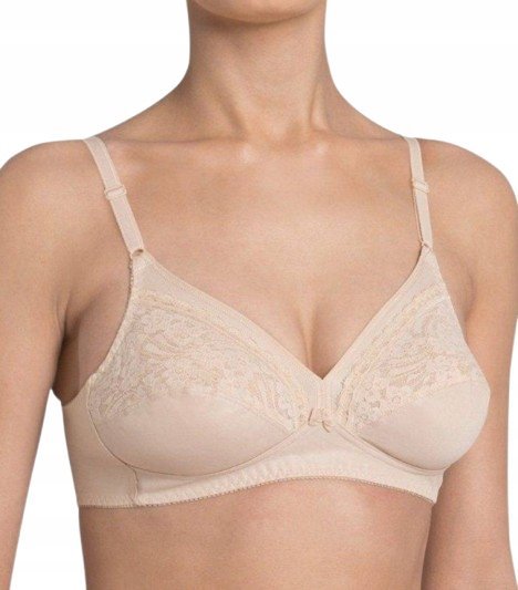 TRIUMPH BIUSTONOSZ DAMSKI MIĘKKI Z ZAPIĘCIEM BEŻOWY 90D J_A