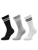 Skarpetki męskie - Pepe Jeans Zestaw 3 par wysokich skarpet męskich PMU30045 Kolorowy - miniaturka - grafika 1