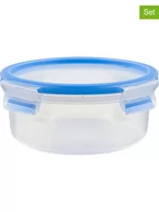 Pudła i pojemniki do przechowywania - Emsa Pojemniki (2 szt.) "Clip & Close" w kolorze niebieskim na lunch - 850 ml - miniaturka - grafika 1