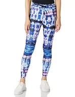Legginsy - Desigual Legginsy damskie Tull Tiedye Casual Pants, niebieski, M - miniaturka - grafika 1