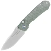 Noże - Nóż składany Remette Rhino MC319G Military Green Micarta, Stonewashed 14C28N - miniaturka - grafika 1