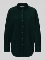 Koszule damskie - Bluzka sztruksowa o kroju relaxed fit z czystej bawełny model ‘AIME-MOXI’ - miniaturka - grafika 1