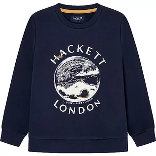 Bluzy dla chłopców - Hackett London Bluza chłopięca z grafiką, Niebieski (granatowy), 3 Lat - grafika 1