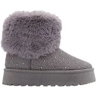 Botki damskie - Tom Tailor Botki zimowe - Damskie - Kolor: Grey - Rozmiar: 36 - miniaturka - grafika 1