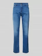 Spodnie męskie - Jeansy o kroju regular fit z 5 kieszeniami - miniaturka - grafika 1