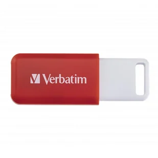 Verbatim USB flash disk, USB 2.0, 16GB, DataBar, czerwony, 49453, do archiwizacji danych - Pendrive - miniaturka - grafika 1