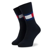 Skarpetki damskie - Tommy Hilfiger Skarpety Wysokie Unisex 481985001 Dark Navy 322 - miniaturka - grafika 1