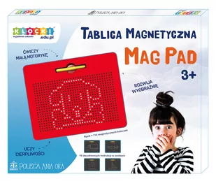 Tablica magnetyczna MagPad [czerwona] - Tablice dla dzieci - miniaturka - grafika 1