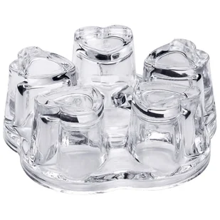 Podgrzewacz do dzbanka TADAR Tealight Serduszka, 6x14x15 cm - Świece - miniaturka - grafika 1
