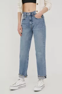 Spodnie damskie - Superdry jeansy damskie high waist - grafika 1