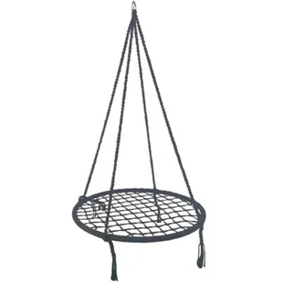 Royokamp Huśtawka  Hamak ażurowy 80cm szary 1031453 - Huśtawki - miniaturka - grafika 1