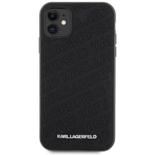 Etui Karl Lagerfeld Quilted K Pattern na iPhone 11 / Xr - czarne - Etui i futerały do telefonów - miniaturka - grafika 3