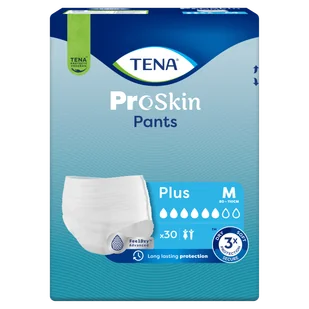Tena Pants ProSkin, majtki chłonne, rozmiar M, 80-110 cm, Plus, 30 sztuk - Bielizna lecznicza - miniaturka - grafika 1