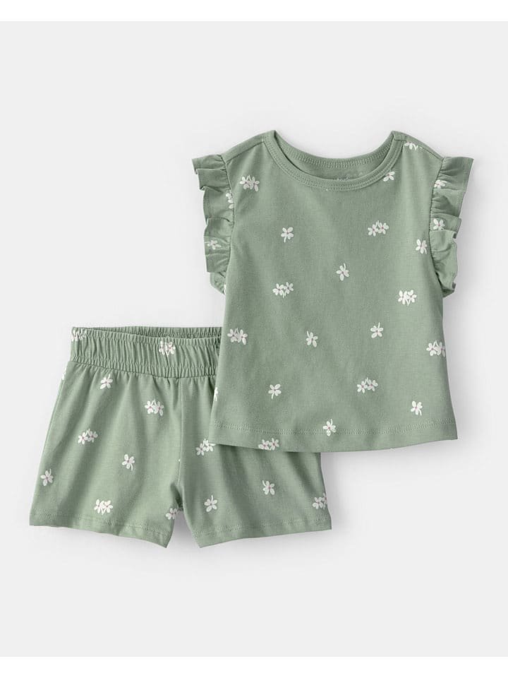 carter's 2-częściowy zestaw w kolorze zielonym