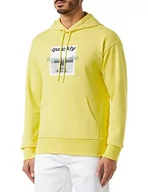 Bluzy męskie - United Colors of Benetton Męska bluza z kapturem C/CAPP. M/L 3xdbu200R, cytrynowożółta 05 g, XL, Cytrynowy żółty 05 G, XL - miniaturka - grafika 1